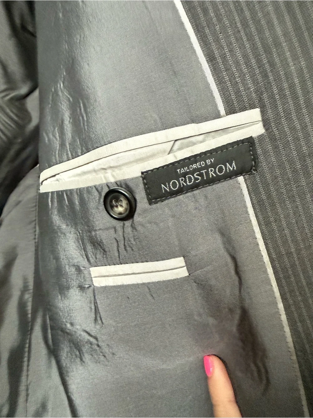 Hugo Boss Men's Gray Pinstripe Sport Coat
